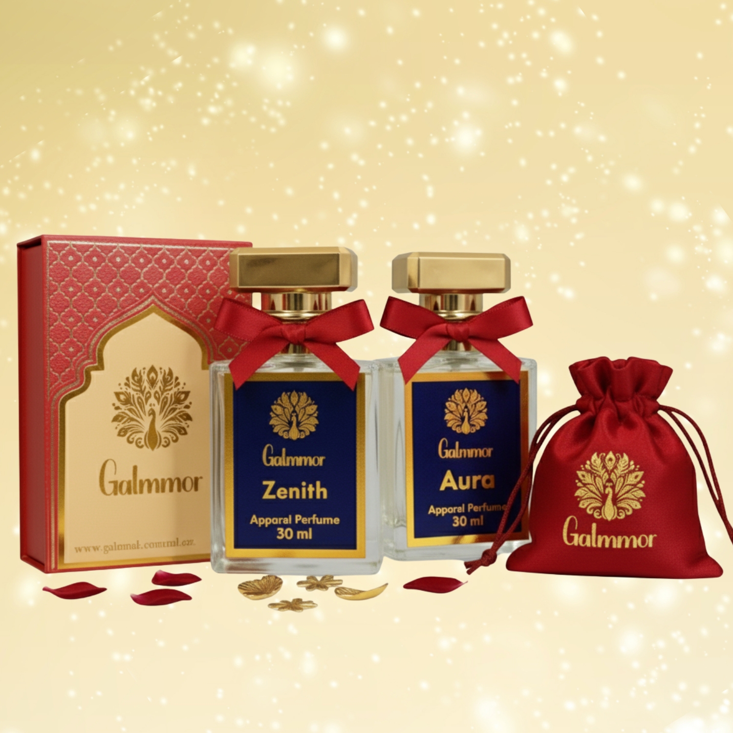Galmmor Aura & Zenith Perfume Combo 30ml Each | Long Lasting Unisex Fragrance Gift Set